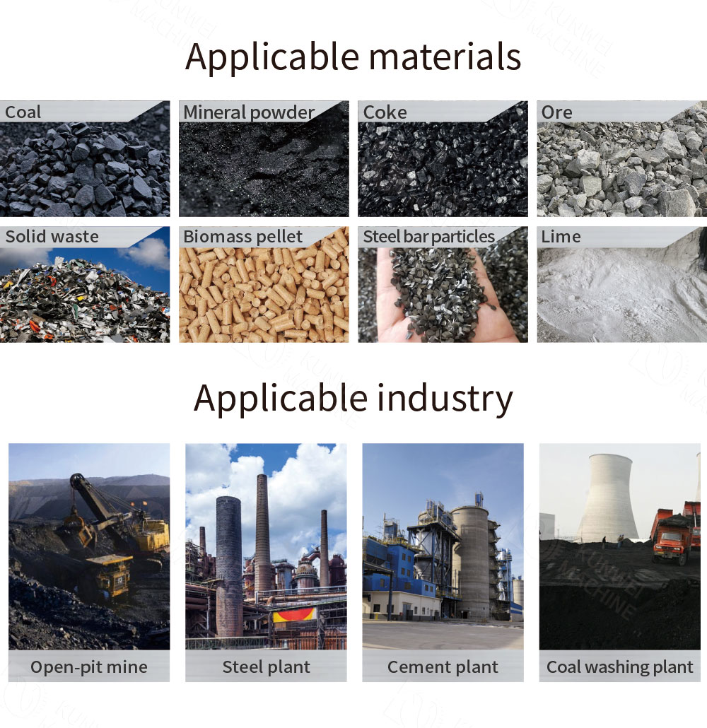 Fabric unloading trolley applicable